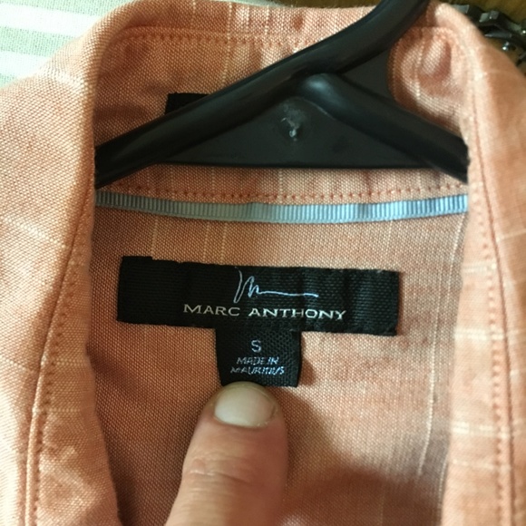Marc Anthony Button Down - Color Salmon - Picture 3 of 3